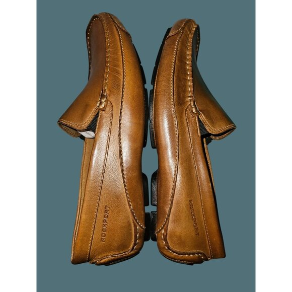 Rockport Cruise Venetian Leather  Slip On Loafers Men Size 9.5 Made in Brazil - Picture 2 of 11